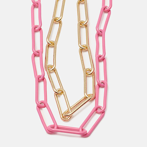 CORDON CADENA FLOW DAURADA I ROSA    