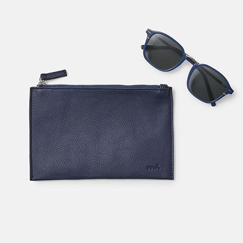 POUCH THE STATION BLAU