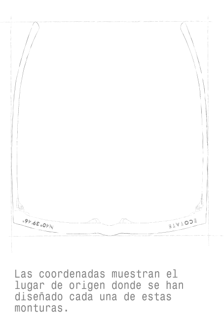 Disseny Ullera ECOTATE coordenades Multiopticas Esbós ullera ECOTATE coordenades Multiòptiques