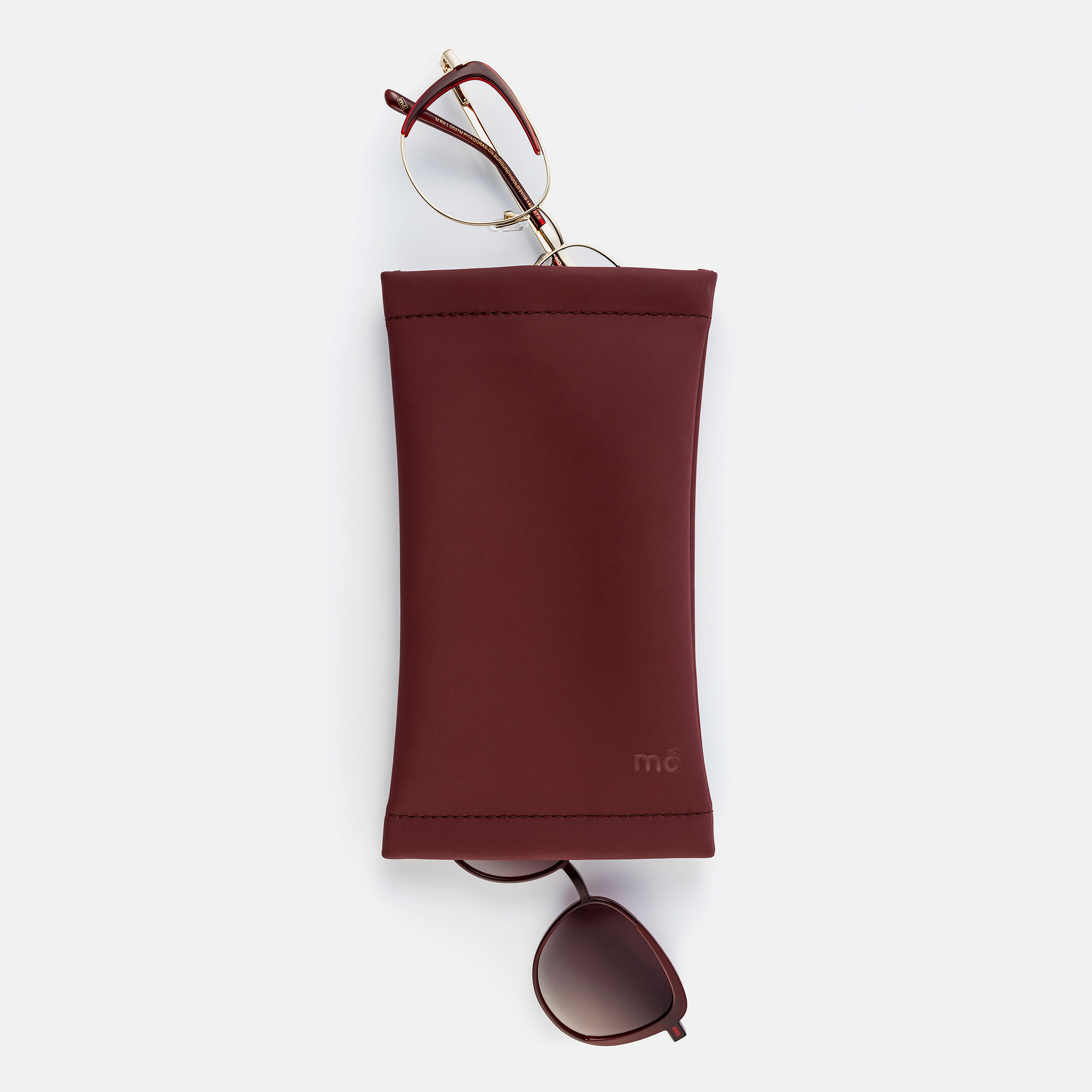 POUCH DOBLE BURGUNDY,, large image number 0